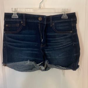 American Eagle high rise jean shorts- 360 super stretch- size 10